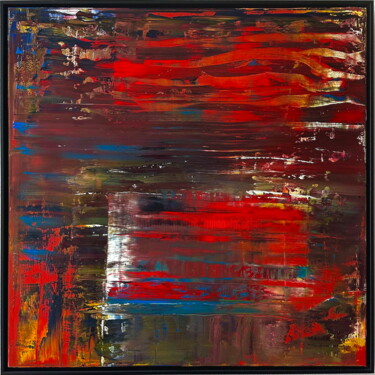 No. 1382_Untitled 绘画 标题为“No. 1382_Untitled” 由Guido Lötscher, 原创艺术品, 油 安装在木质担架架上