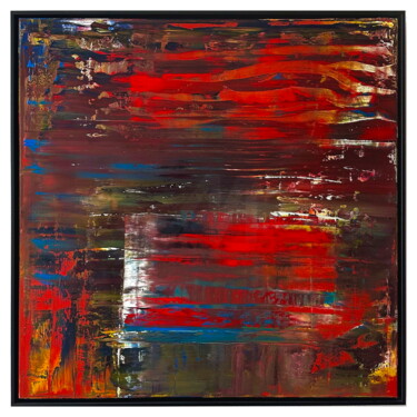 Malerei mit dem Titel "No. 1382_Untitled" von Guido Lötscher, Original-Kunstwerk, Öl Auf Keilrahmen aus Holz montiert