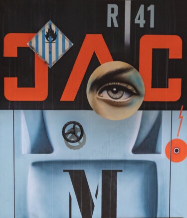 Peinture intitulée "R41" par Peter Klasen, Œuvre d'art originale