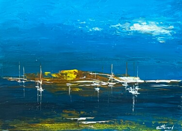 제목이 "Lîle sauvage"인 미술작품 Daniel Bathiard로, 원작, 기름