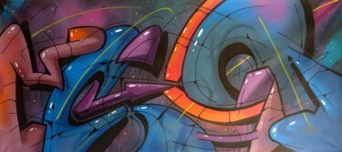 Peinture intitulée "100 titres 106" par Saname, Œuvre d'art originale, Bombe aérosol