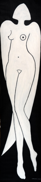 Peinture intitulée "Ange blanc" par Tahir Gavrilovic, Œuvre d'art originale, Acrylique