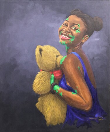 「THAT FEELING」というタイトルの絵画 Samuel Olutimileyin Taiwoによって, オリジナルのアートワーク, アクリル