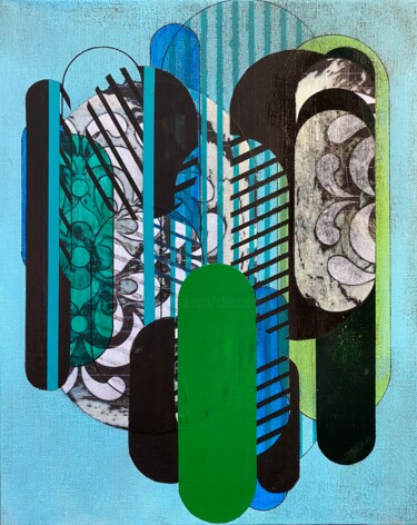 Peinture intitulée "Boys" par Christelle Riffet (Céhère), Œuvre d'art originale, Acrylique Monté sur Carton