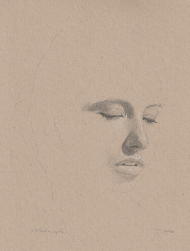 图画 标题为“"Portrait einer jun…” 由Walter Roos, 原创艺术品, 铅笔