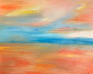 Peinture intitulée "Desert" par Barbara Wykrota, Œuvre d'art originale, Huile