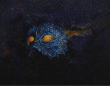 Universe eyes 绘画 标题为“Universe eyes” 由Юлия Ламзина (Julia Roelova), 原创艺术品, 油