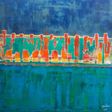 "Code x " Peinture intitulée ""Code x "" par Paweł Jagła, Œuvre d'art originale, Acrylique