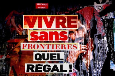 Fotografia intitolato "sans frontière" da Bernard Lapeña, Opera d'arte originale, Fotografia digitale Montato su Alluminio