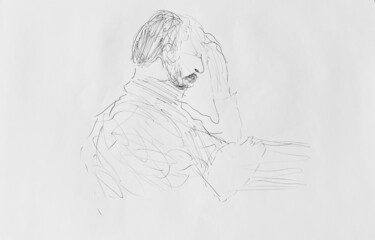 图画 标题为“Reading drawings” 由Irfan Ajvazi, 原创艺术品, 墨