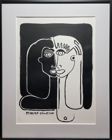제목이 "DAMES BLANCHE ET NO…"인 미술작품 Céline Cénac로, 원작, 아크릴