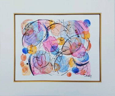 TOURBILLON Painting titled "TOURBILLON" by Monique Rouquier (Jaine M), Original Artwork, Watercolor