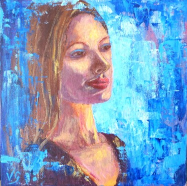 Painting titled "Mood and Feeling #1" by Galina Vasiljeva, Original Artwork, Acrylic