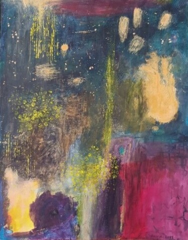 Peinture intitulée "explosions" par Simone Savilia-Bessard (silvia), Œuvre d'art originale, Acrylique