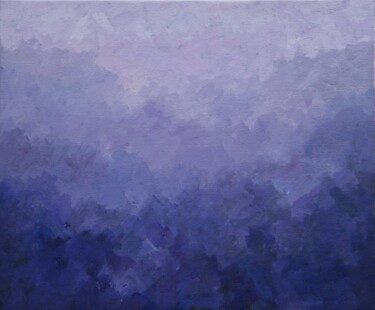 Painting titled "Mysterious landscap…" by Tatiana Karchevskaya, Original Artwork, Acrylic
