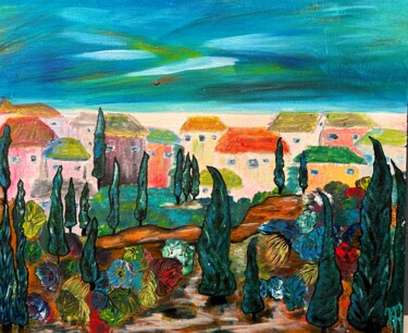 Peinture intitulée "SIMPLICITÉ PROVENÇA…" par Sensorial, Œuvre d'art originale, Acrylique
