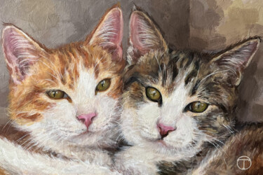 绘画 标题为“Cats” 由Olia Tomkova, 原创艺术品, 丙烯