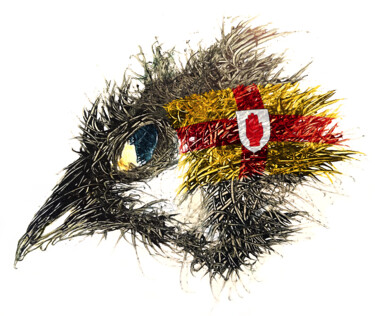 数字艺术 标题为“Pandemi Bird Ulster” 由Johann Sidlo, 原创艺术品, 数字油画