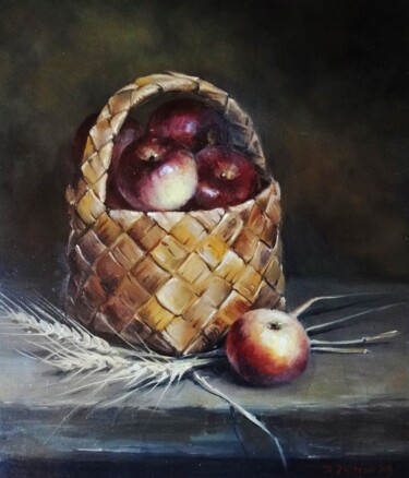绘画 标题为“Pommes et épis de b…” 由Maria Zhiltsova, 原创艺术品, 油