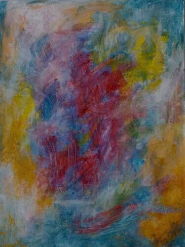 제목이 "jaune et rouge"인 미술작품 Simone Savilia-Bessard (silvia)로, 원작, 아크릴
