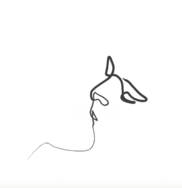 图画 标题为“Baiser le goût de,…” 由Quibe, 原创艺术品, 墨