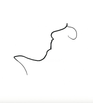 图画 标题为“Baiser toute promes…” 由Quibe, 原创艺术品, 墨