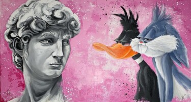 Pittura intitolato "Once upon a time in…" da Td'21, Opera d'arte originale, Acrilico