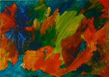 Peinture intitulée "S exposer à soi" par Seny Jasna, Œuvre d'art originale, Huile