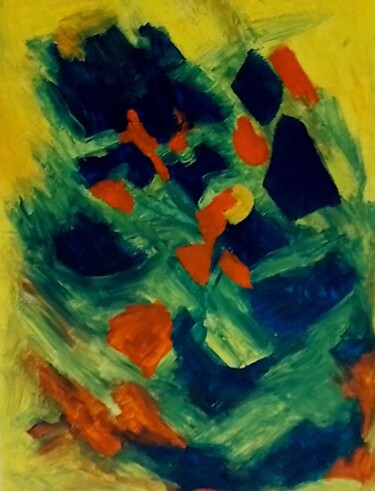 Peinture intitulée "Rayonne" par Seny Jasna, Œuvre d'art originale, Huile