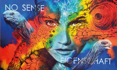 Pintura titulada "No sense" por Osi, Obra de arte original, Acrílico Montado en Bastidor de camilla de madera
