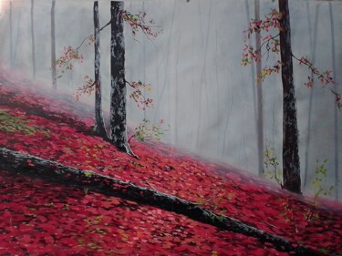 Painting titled "Morning romance" by Moin Uddin, Original Artwork, Acrylic