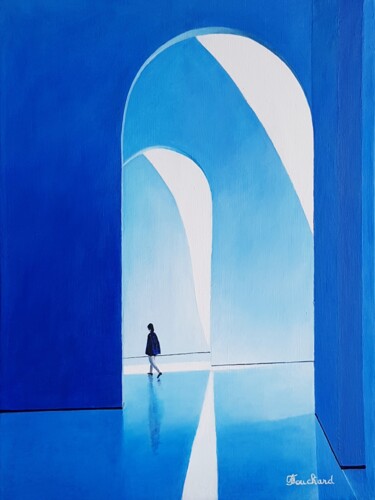 Painting titled "Le Dernier Visiteur" by Patrice Fouchard, Original Artwork, Acrylic