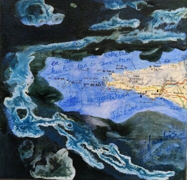 Finistère En anken ar paesketaer Haïga Painting titled "Finistère En anken…" by Isabelle Langlois, Original Artwork, Acrylic Mounted on Wood Stretcher frame