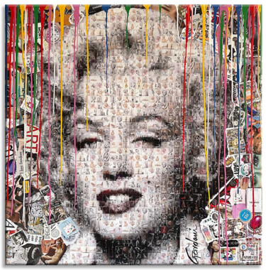 Marilyn Niagara – Original Painting on canvas 绘画 标题为“Marilyn Niagara – O…” 由Gardani, 原创艺术品, 油 安装在木质担架架上