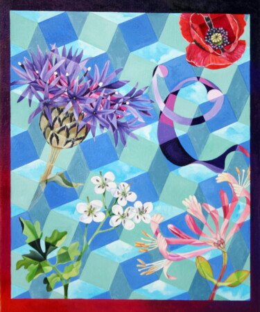 Painting titled "C/ Cardamine amère,…" by Bernard Domange, Original Artwork, Oil