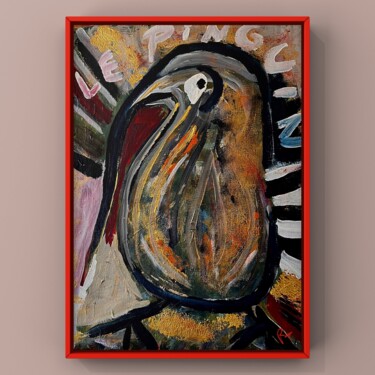 Digital Arts titled "Manchot" by Rossi Roberto, Original Artwork, Digital Painting