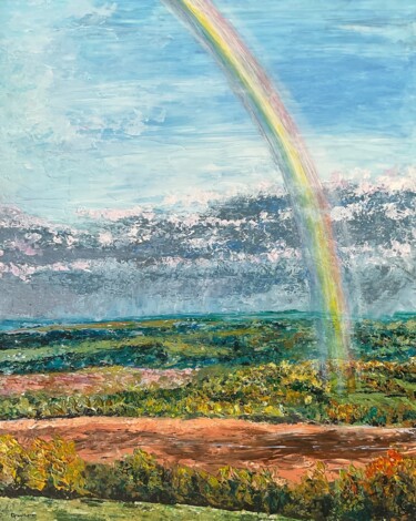 Hautes Côtes de Beaune orage III Malerei mit dem Titel "Hautes Côtes de Bea…" von Thierry Gautheron, Original-Kunstwerk, Acryl Auf Keilrahmen aus Holz montie…