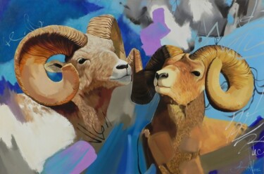 Painting titled ""Harmony of Love" -…" by Novikovartfamily, Original Artwork, Oil