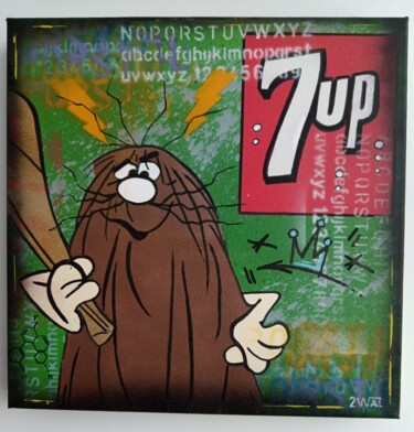 「Caveman」というタイトルの絵画 2walによって, オリジナルのアートワーク, アクリル