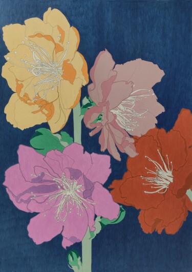图画 标题为“Nectar n°2” 由Sandrine Borgniet, 原创艺术品, 铅笔
