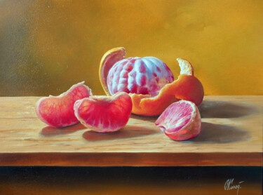 Still life with Grapefruit 绘画 标题为“Still life with Gra…” 由Sergey Kolodyazhniy, 原创艺术品, 油