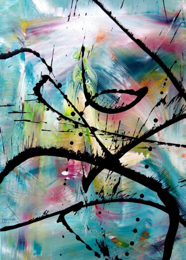 Akkar - Abstraction - Abstract Art - Art Abstrait Peinture intitulée "Akkar - Abstraction…" par Davidian Gotis Abstraction Abstraite, Œuvre d'art originale, Acrylique
