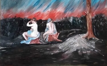"Questo io l'ho sognato" 绘画 标题为“"Questo io l'ho sog…” 由Francesco Ricca, 原创艺术品, 丙烯 安装在木质担架架上