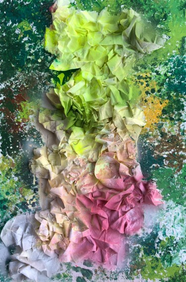 Pittura intitolato "Flowers in Bloom" da Aatmica Ojha, Opera d'arte originale, Acrilico Montato su Telaio per barella in leg…