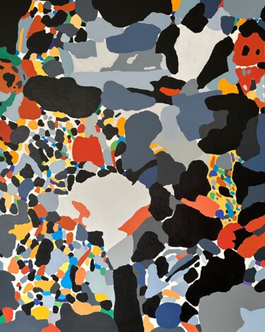 Pittura intitolato "Day 1" da Gleb Skubachevsky, Opera d'arte originale, Acrilico Montato su Telaio per barella in legno