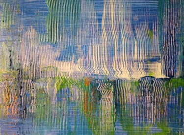 Painting titled "The glow of the nig…" by Yulia Larionova, Original Artwork, Acrylic