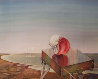 Sea Sounds Painting titled "Sea Sounds" by Yuri And Irina Gretsky, Original Artwork, Watercolor