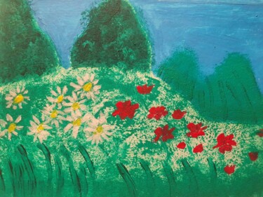 「7」というタイトルの絵画 Flower Planetによって, オリジナルのアートワーク, アクリル