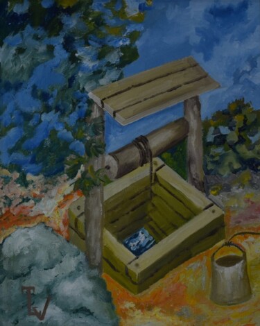 Schilderij getiteld "Колодец твоей души" door Tatiana Lysova, Origineel Kunstwerk, Olie