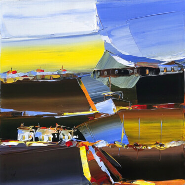 Peinture intitulée "Parcourir les chemi…" par Muriel Cayet, Œuvre d'art originale, Acrylique Monté sur Châssis en bois